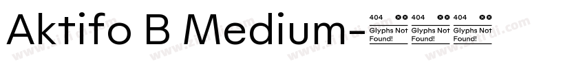 Aktifo B Medium字体转换